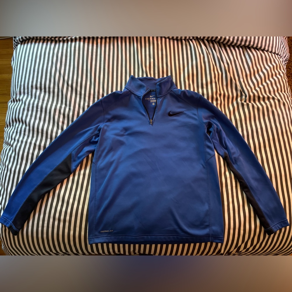 Blue Nike Quarter Zip Sweater. Size Small.